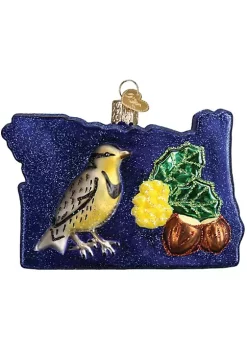 Flash Sale ⭐ Old World ❄ Christmas Glass Blown Tree Ornament, State of Oregon ⭐ -Old World Christmas Shop Belk 2536