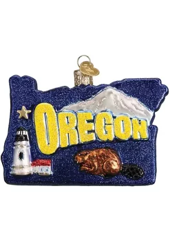 Flash Sale ⭐ Old World ❄ Christmas Glass Blown Tree Ornament, State of Oregon ⭐ -Old World Christmas Shop Belk 2538