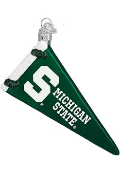 Cheap ✨ Old World 🎅 Christmas Pennant Glass Blown Ornament (Michigan State Spartans) 🎉 -Old World Christmas Shop Belk 2548