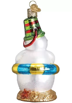 Best Pirce ✨ Old World 🎅 Christmas Glass Blown Ornament Snowman on Beach (#24177) ✨ -Old World Christmas Shop Belk 2551
