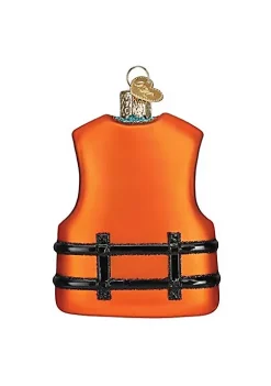 Best Sale 👍 Old World 🎄 Christmas Ornaments Life Jacket Glass Blown Ornaments for 🎄 Christmas Tree 🎉 -Old World Christmas Shop Belk 2555