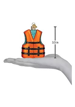 Best Sale 👍 Old World 🎄 Christmas Ornaments Life Jacket Glass Blown Ornaments for 🎄 Christmas Tree 🎉 -Old World Christmas Shop Belk 2556