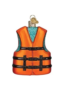 Best Sale 👍 Old World 🎄 Christmas Ornaments Life Jacket Glass Blown Ornaments for 🎄 Christmas Tree 🎉 -Old World Christmas Shop Belk 2557