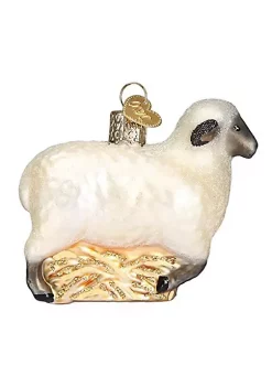 New ⭐ Old World 🎁 Christmas Sheep Glass Blown Ornament 🧨 -Old World Christmas Shop Belk 2573