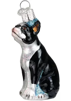 Flash Sale 🔥 Old World 🎁 Christmas 12290 Glass Blown Boston Terrier Ornament 😍 -Old World Christmas Shop Belk 2580