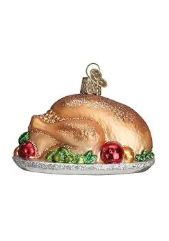 Best Pirce 👏 Old World 🔔 Christmas (#32201) Turkey Platter Glass Blown Ornament 😀