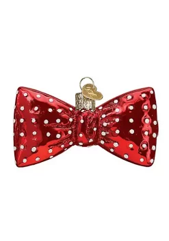 New 🛒 Old World ❄ Christmas Glass Blown Ornament, Bowtie (#32374) 🧨 -Old World Christmas Shop Belk 2679