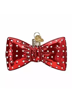 New 🛒 Old World ❄ Christmas Glass Blown Ornament, Bowtie (#32374) 🧨 -Old World Christmas Shop Belk 2680