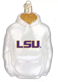 Promo 😍 Old World 🎅 Christmas Glass Blown Ornament (#60303) LSU Hoodie, 4.5" 🛒 -Old World Christmas Shop Belk 2698