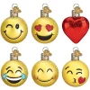 Cheapest 🧨 Old World 🔔 Christmas Mini Emoji Set Glass Blown Ornaments 🌟