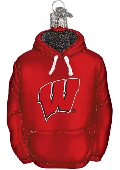 Promo 🌟 Old World 🎄 Christmas 60803 Glass Blown Wisconsin Hoodie Ornament 🎁