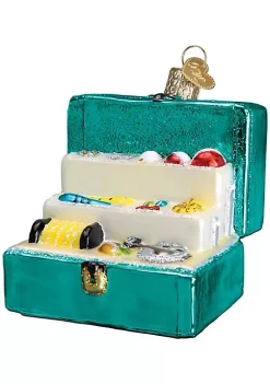 Wholesale 🔥 Old World 🎁 Christmas Glass Blown Tackle Box Ornament for 🎁 Christmas Tree ⭐ -Old World Christmas Shop Belk 2740