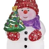 Discount 👍 Old World 🎁 Christmas Snowman With Tree Candle Light Ornament ✔️