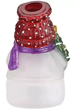 Discount 👍 Old World 🎁 Christmas Snowman With Tree Candle Light Ornament ✔️ -Old World Christmas Shop Belk 2769