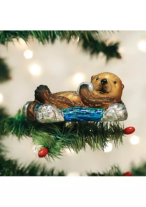 New β Old World π Christmas 12506 Glass Blown Floating Sea Otter Ornament π 5 New β Old World π Christmas 12506 Glass Blown Floating Sea Otter Ornament π - Image 3