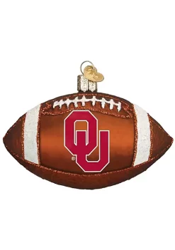 Budget 🥰 Old World 🎄 Christmas Glass Blown Ornament (#60400) Oklahoma Football, 4" 🛒