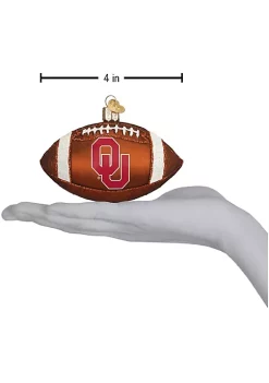 Budget 🥰 Old World 🎄 Christmas Glass Blown Ornament (#60400) Oklahoma Football, 4" 🛒 -Old World Christmas Shop Belk 2793