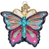 Outlet 👍 Old World 🎄 Christmas Hanging Glass Tree Ornament, Fanciful Butterfly 🎉 -Old World Christmas Shop Belk 282