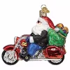Best deal ⌛ Old World ❄ Christmas 40313 Glass Blown Biker Santa Ornament 🎉 -Old World Christmas Shop Belk 2884