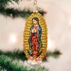 New 🧨 Old World ❄ Christmas Our Lady Of Guadalupe Glass Blown Ornament ⌛