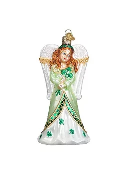 Flash Sale 🛒 Old World 🔔 Christmas Irish Angel Glass Blown Ornament 🔥