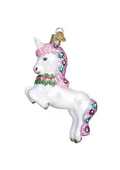 Discount 💯 Old World 🔔 Christmas Blown Prancing Unicorn Glass Ornament 🎉