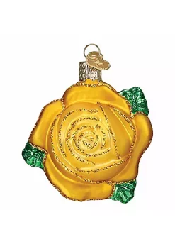 Best Sale โญ Old World ๐ Christmas Yellow Rose Hanging Tree Ornament โ๏ธ