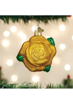 Best Sale ⭐ Old World 🎁 Christmas Yellow Rose Hanging Tree Ornament ✔️ -Old World Christmas Shop Belk 2991