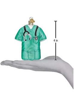 Cheap 👏 Old World ❄ Christmas 36273 Glass Blown Scrubs Ornament 🥰 -Old World Christmas Shop Belk 3003