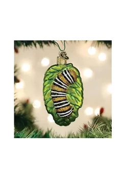 Hot Sale ❤️ Old World 🎅 Christmas Fuzzy Caterpillar Tree Ornament 🧨 -Old World Christmas Shop Belk 3027