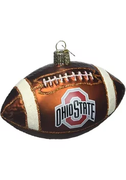 Flash Sale ⌛ Old World 🎄 Christmas 64800 Glass Blown Ohio State Football Ornament 😍