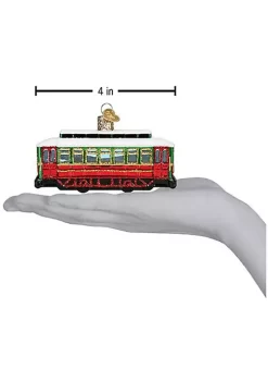 Discount 👍 Old World 🎅 Christmas 46094 Glass Blown Trolley Ornament 🧨 -Old World Christmas Shop Belk 3099