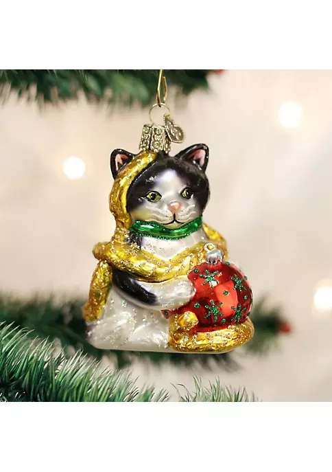 Budget ⭐ Old World 🔔 Christmas Holiday Kitten Glass Blown Ornament 😍 4 Budget ⭐ Old World 🔔 Christmas Holiday Kitten Glass Blown Ornament 😍 - Image 2