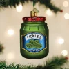 Discount 😉 Old World 🎄 Christmas (#32463) Jar Of Pickles Glassblown Ornament 😍