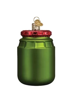 Discount 😉 Old World 🎄 Christmas (#32463) Jar Of Pickles Glassblown Ornament 😍 -Old World Christmas Shop Belk 3149