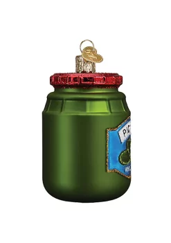 Discount 😉 Old World 🎄 Christmas (#32463) Jar Of Pickles Glassblown Ornament 😍 -Old World Christmas Shop Belk 3150