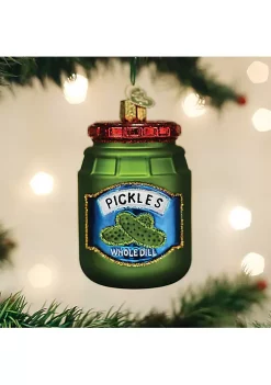 Discount 😉 Old World 🎄 Christmas (#32463) Jar Of Pickles Glassblown Ornament 😍 -Old World Christmas Shop Belk 3151