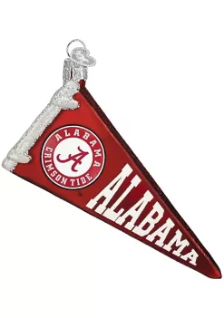 Best Sale 😀 Old World 🎁 Christmas 60106 Glass Blown Alabama Pennant Ornament 👏 -Old World Christmas Shop Belk 3221