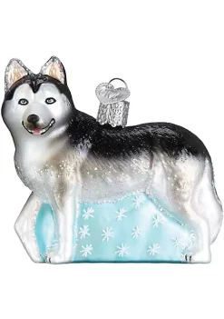 Deals ⌛ Old World 🎄 Christmas 12489 Glass Blown Siberian Husky Ornament 😉 -Old World Christmas Shop Belk 3225