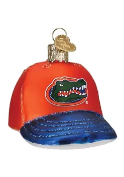 Promo 💯 Old World ❄ Christmas Glass Blown Tree Ornament, Florida ⚾ Baseball Cap 🔥 -Old World Christmas Shop Belk 323