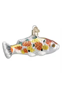 Cheap 😉 Old World 🎄 Christmas Hanging Glass Tree Ornament, Orange/Yellow Koi 🔥 -Old World Christmas Shop Belk 3287