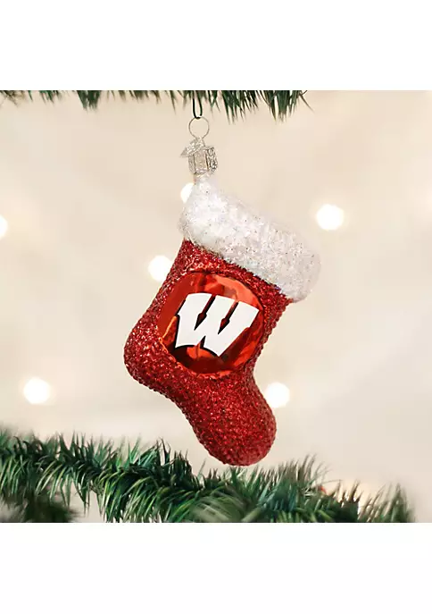 Wholesale ๐ Old World ๐ Christmas Hanging Glass Tree Ornaments, University of Wisconsin Stocking ๐ 4 Wholesale ๐ Old World ๐ Christmas Hanging Glass Tree Ornaments, University of Wisconsin Stocking ๐ - Image 2