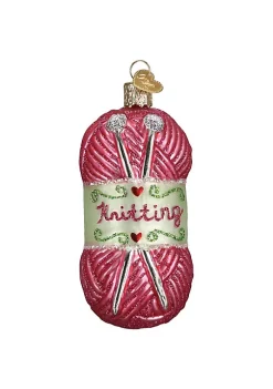 Cheapest ⭐ Old World ❄ Christmas 32255 Glass Blown Knitting Yarn Ornament 😀 -Old World Christmas Shop Belk 3295