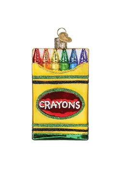 Buy ❤️ Old World 🎄 Christmas (#32458) Box Of Crayons Glassblown Ornament ⭐ -Old World Christmas Shop Belk 3329