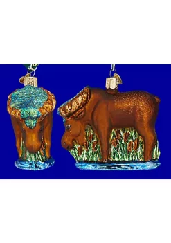 Discount ✔️ Old World 🎄 Christmas 12135 Glass Blown Munching Moose Ornament 🥰 -Old World Christmas Shop Belk 3357