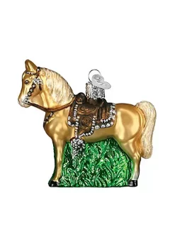 Flash Sale 🛒 Old World ❄ Christmas Western Horse Glass Blown Ornament ✨ -Old World Christmas Shop Belk 3370