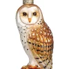 Outlet 🛒 Old World 🎄 Christmas 16118 Glass Blown Barn Owl Ornament 🤩