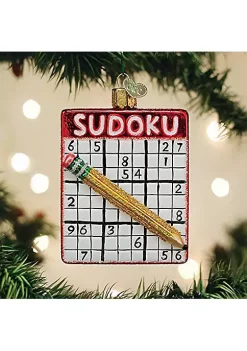 Discount 🔔 Old World 🎄 Christmas (#44159) Sudoku Glassblown Ornament 💯