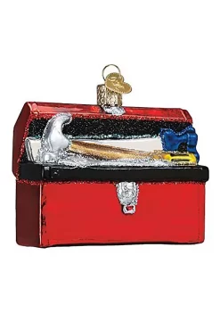 Brand new 🤩 Old World 🎁 Christmas Hanging Handcrafted 🧰 Toolbox Tree Ornament 🧨 -Old World Christmas Shop Belk 3440