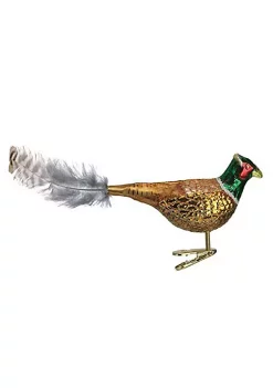 Budget 👍 Old World 🎁 Christmas 18020 Glass Blown Pheasant Ornament 🛒